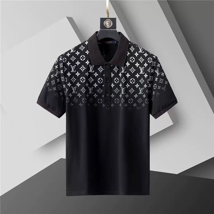 Louis Vuitton Men Cotton Polo Shirt LV-001