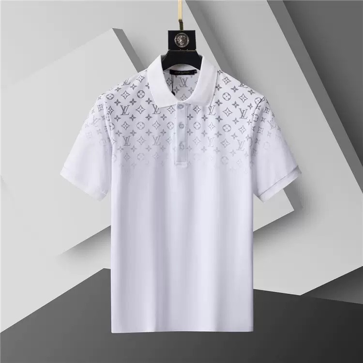 Louis Vuitton Men Cotton Polo Shirt LV-001