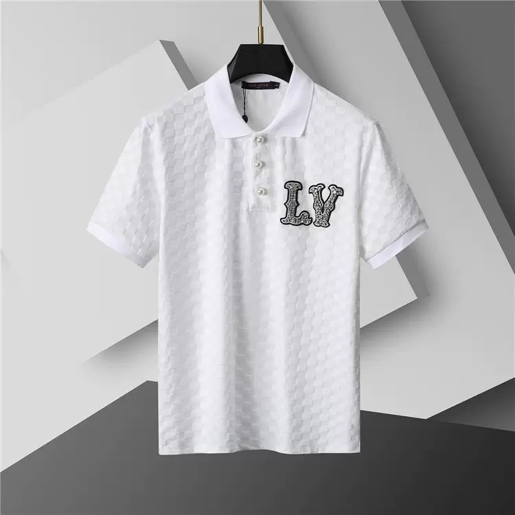 Louis Vuitton Men Cotton Polo Shirt LV-003
