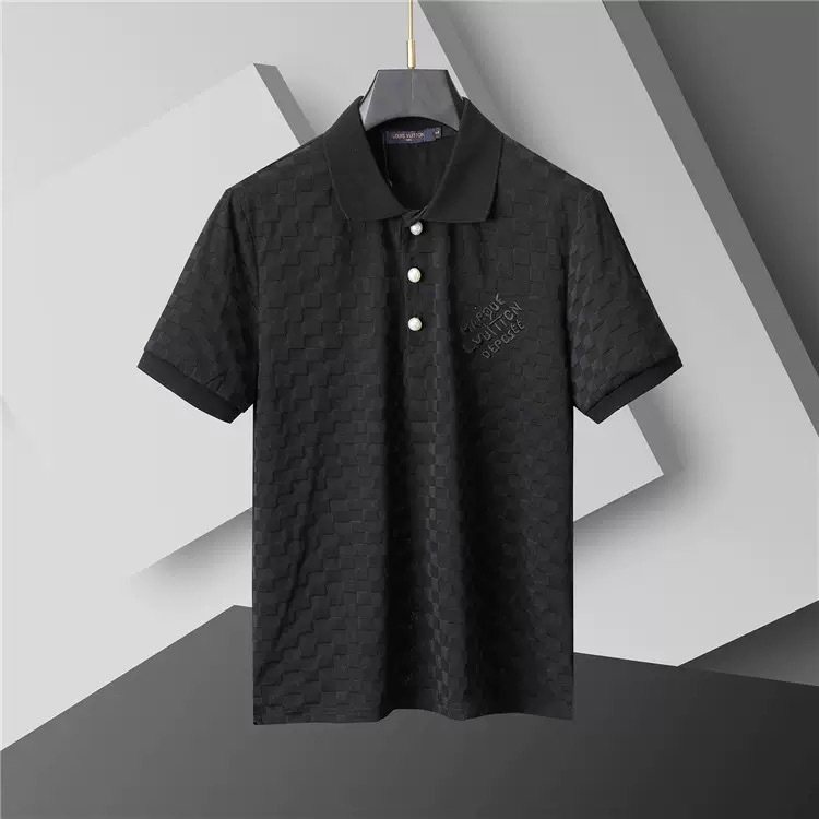 Louis Vuitton Men Cotton Polo Shirt LV-004