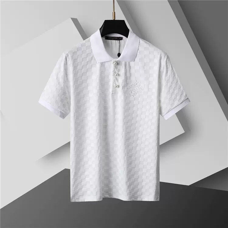 Louis Vuitton Men Cotton Polo Shirt LV-004
