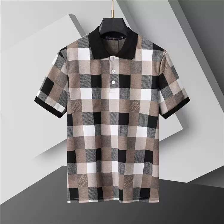 Louis Vuitton Men Cotton Polo Shirt LV-005