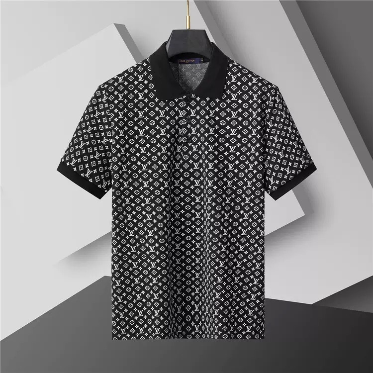 Louis Vuitton Men Cotton Polo Shirt LV-007
