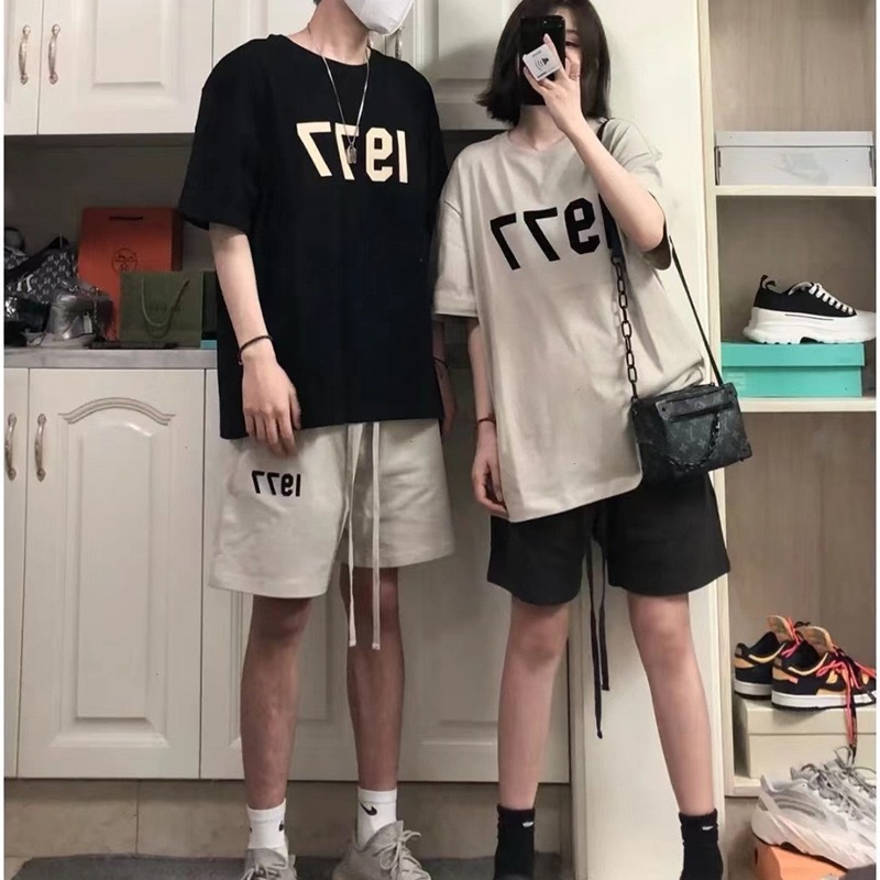 ESSENTIALS 1977 Unisex Pure Cotton T-shirt and Short pants Set ES-004