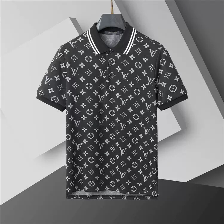 Louis Vuitton Men Cotton Polo Shirt LV-008