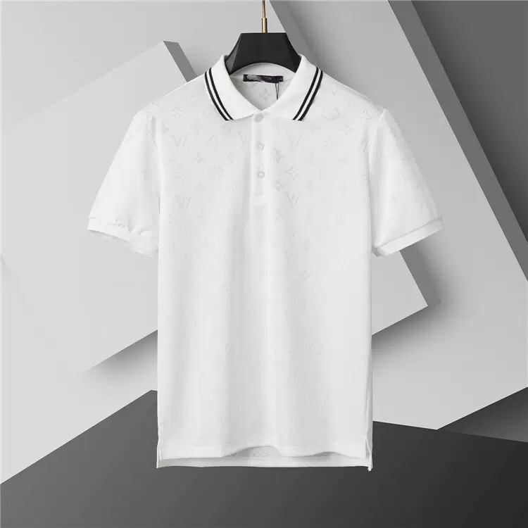 Louis Vuitton Men Cotton Polo Shirt LV-008