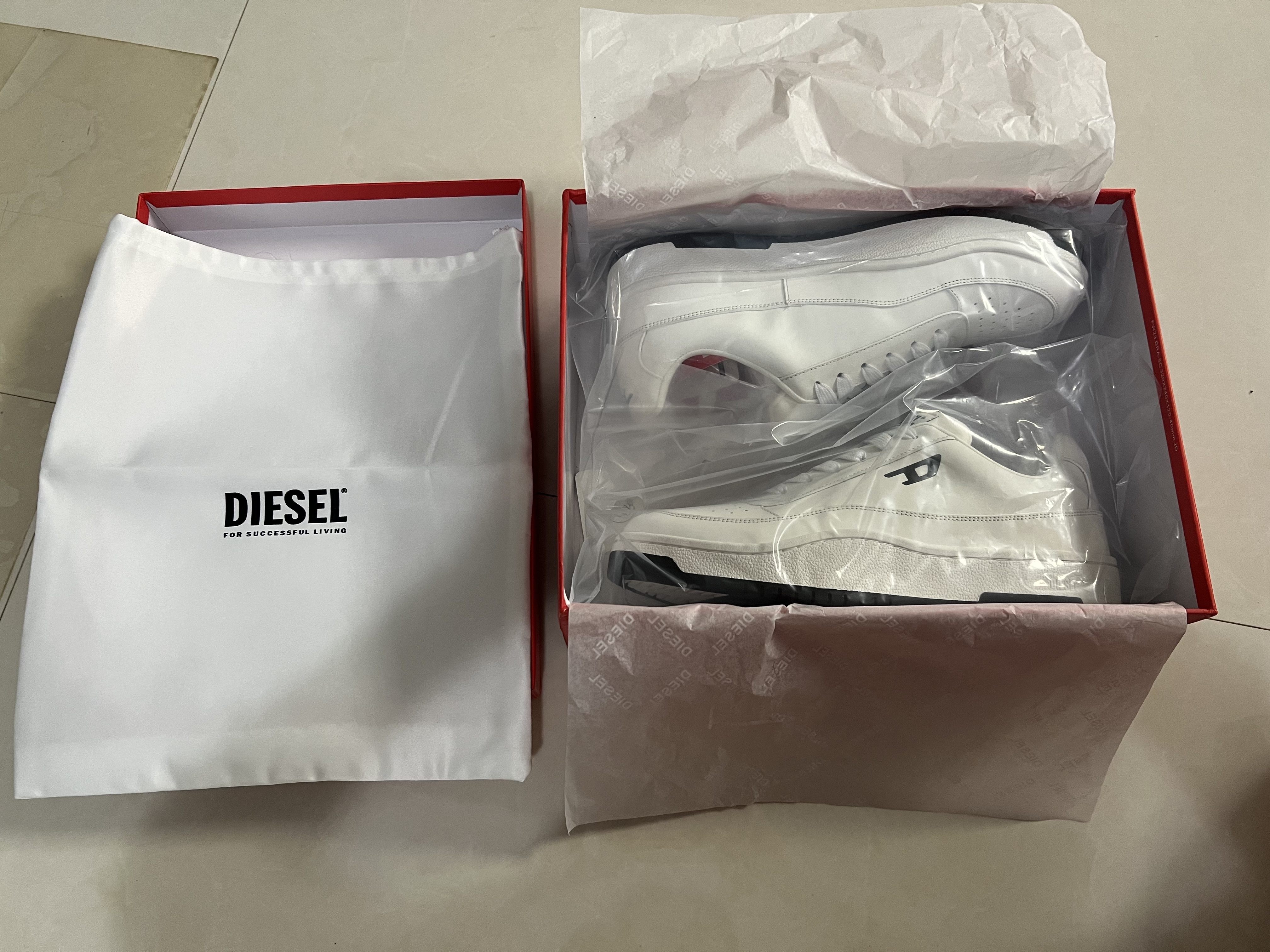 DIESEL Luxury Leather Sneaker Shoes DS-005