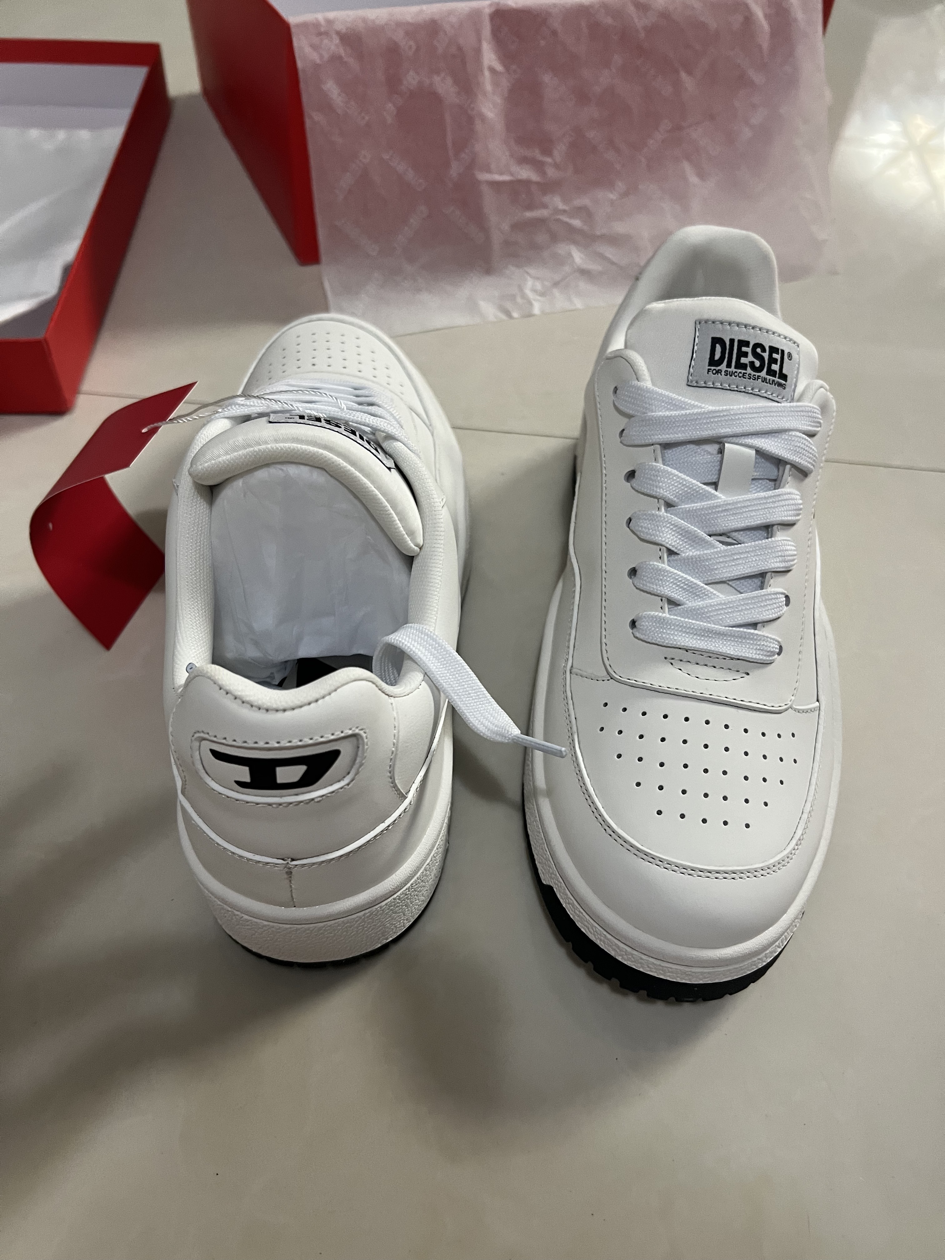 DIESEL Luxury Leather Sneaker Shoes DS-005