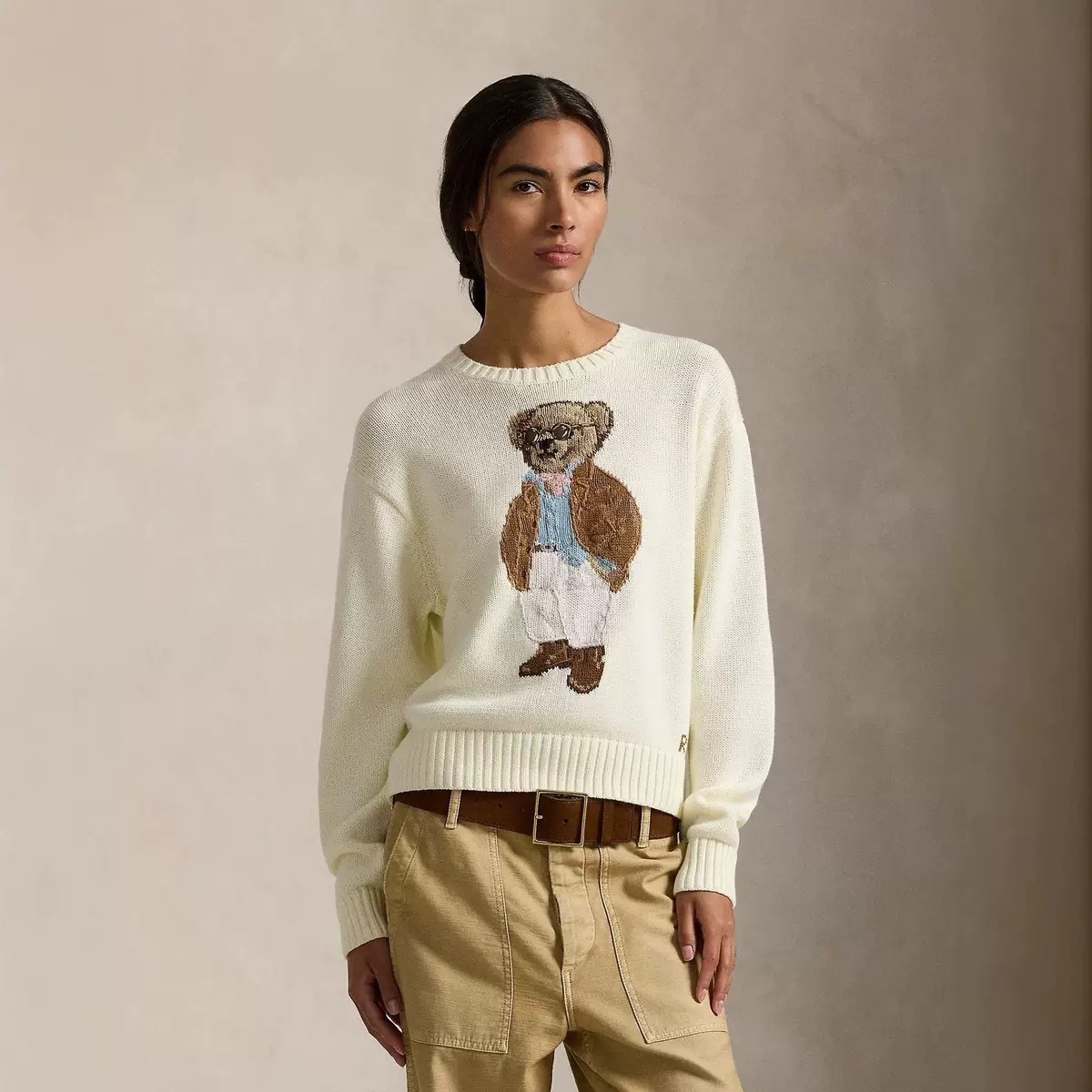 Ralph Lauren Polo Bear Women Cotton Sweater #RL-058