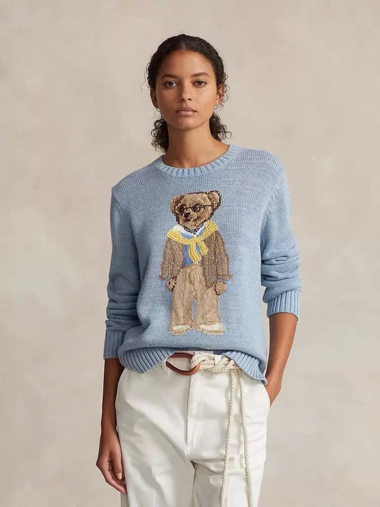 Ralph Lauren Polo Bear Women Cotton Sweater #RL-058