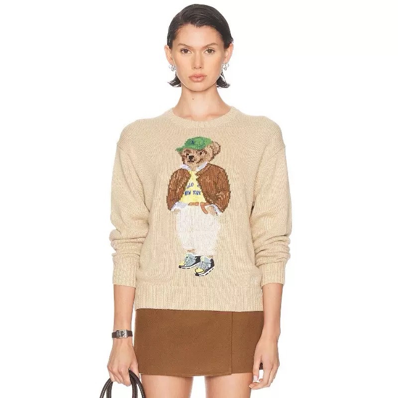 Ralph Lauren Polo Bear Women Cotton Sweater #RL-058