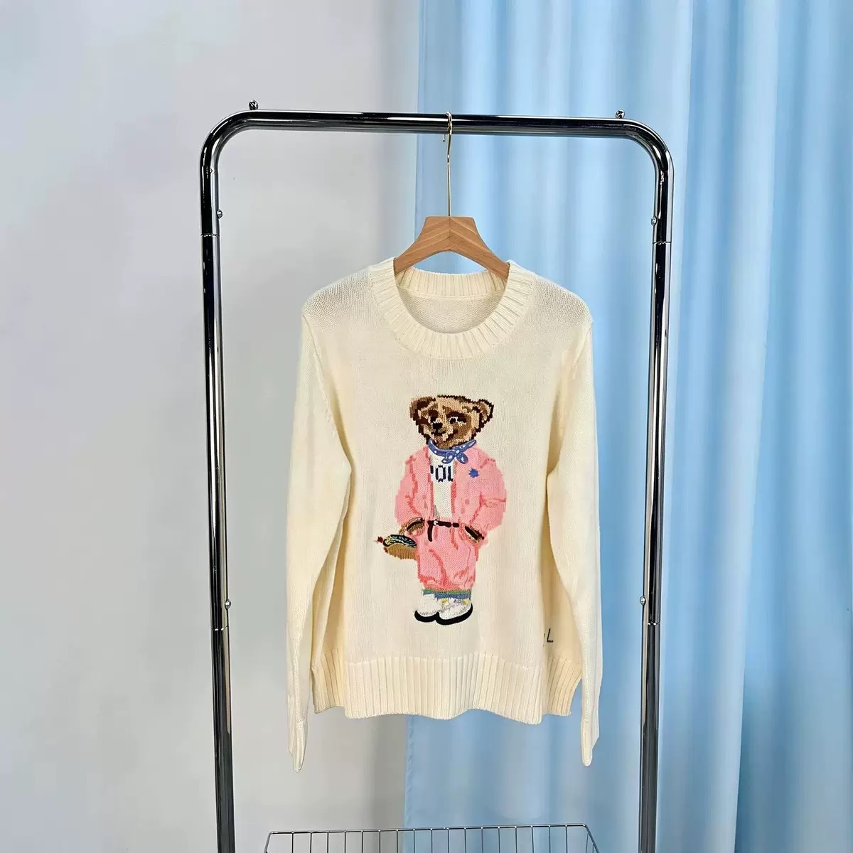 Ralph Lauren Polo Bear Women Cotton Sweater #RL-058