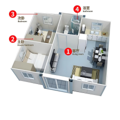 20-Foot Expandable Container House,MY SHOP,20-Foot Expandable Container House