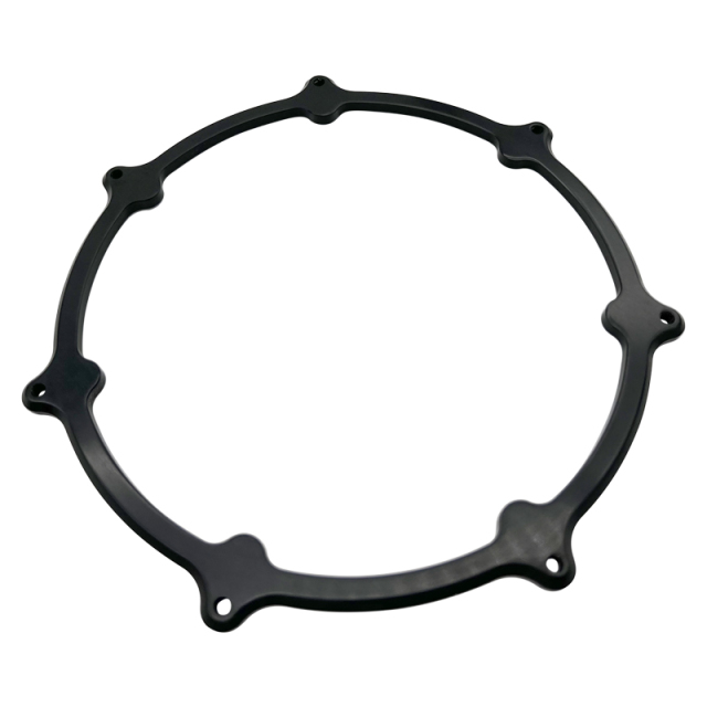 Precision CNC machined aluminum mounting ring and gasket flange for industrial and automotive applications