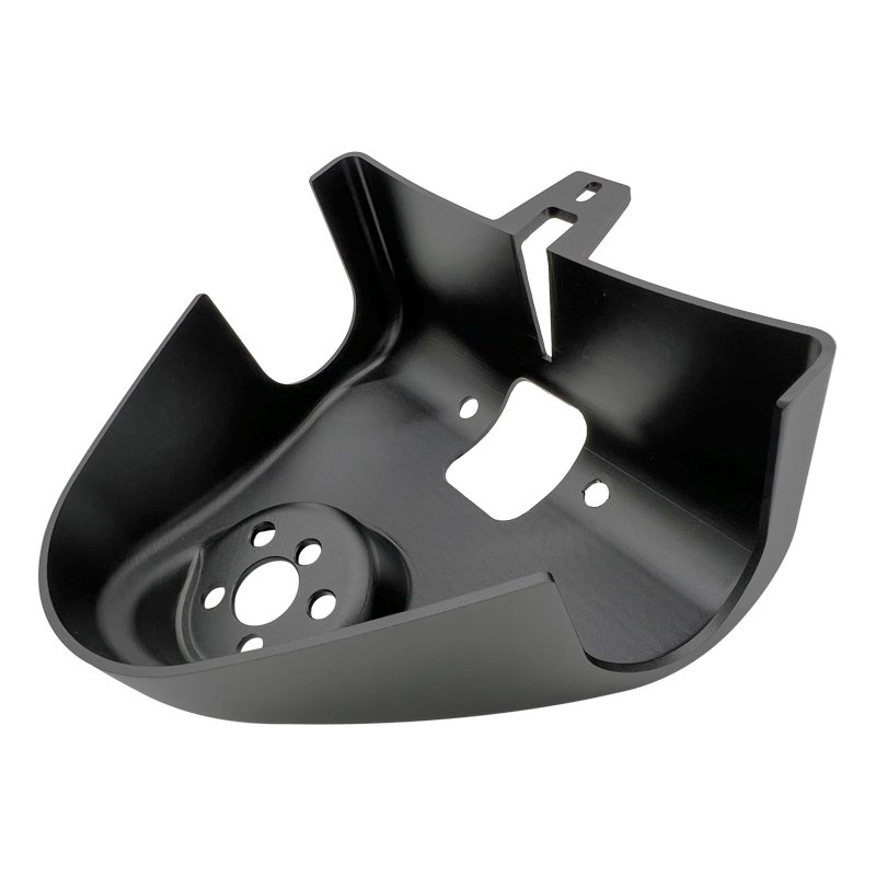 Custom CNC machined aluminum motorcycle housing for high-performance engine and chassis protection