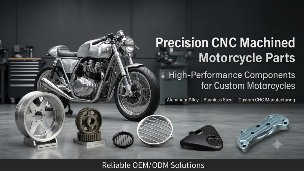 Motorcycle CNC machined metal parts application