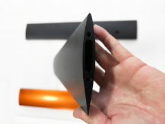 Precision CNC-machined aluminum hydrofoil mast with NACA hydrodynamic profile for Efoil systems