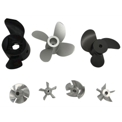 CNC machined 6061-T6 aluminum Efoil propeller with optimized hydrodynamic blade profile