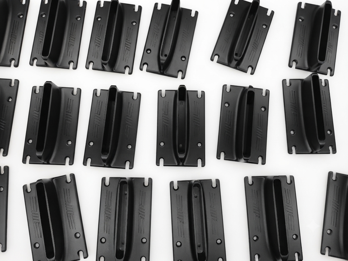 Precision-milled lightweight aluminum hydrofoil mounting plate with flow-through cooling slots for racing applications