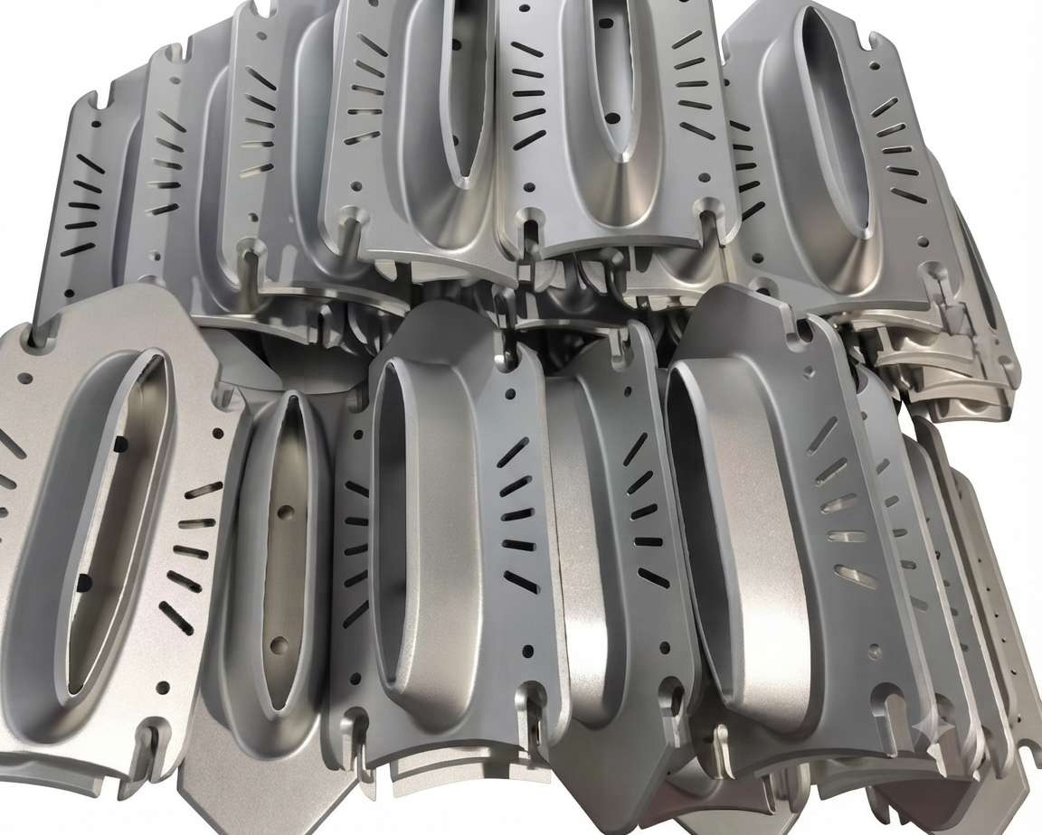 Precision-milled lightweight aluminum hydrofoil mounting plate with flow-through cooling slots for racing applications