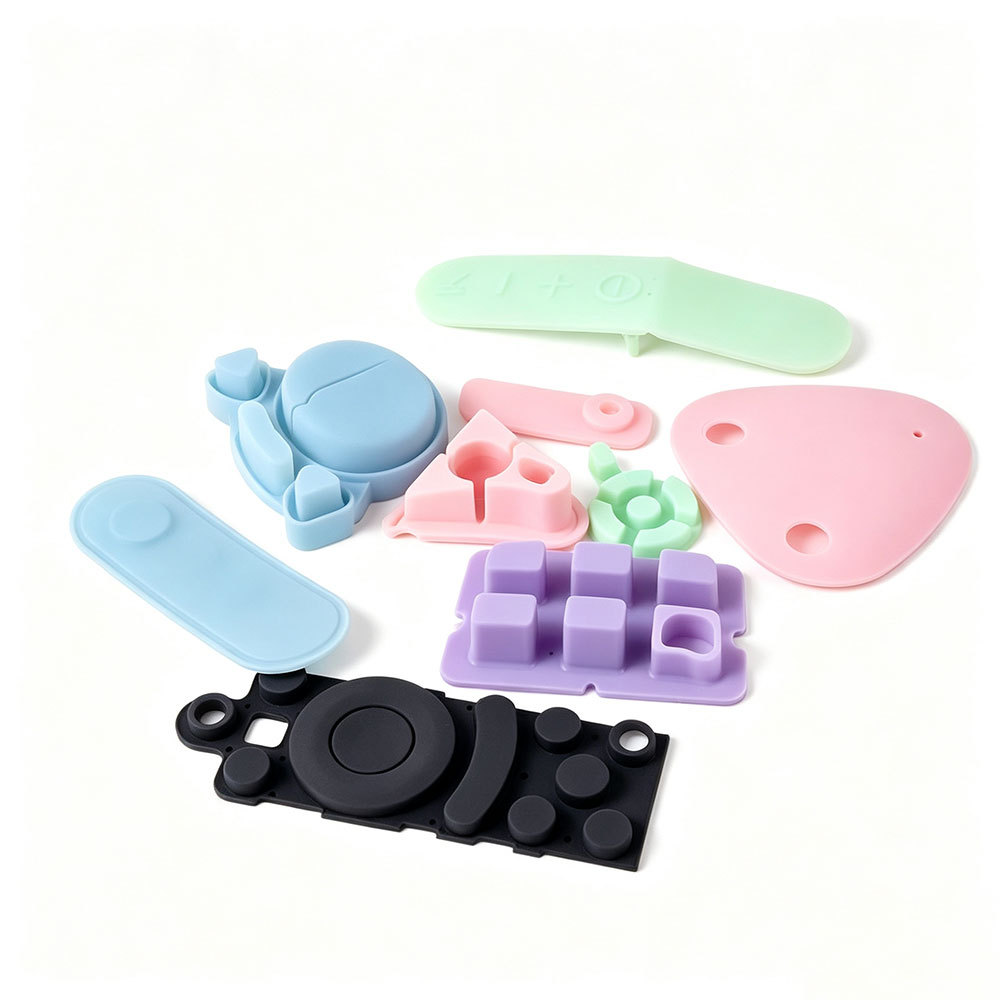 Manufacturer Custom Molded Vulcanized Silicone Rubber Industrial Sealing Shock Absorber Protection Parts 20~90 Shore Hardness