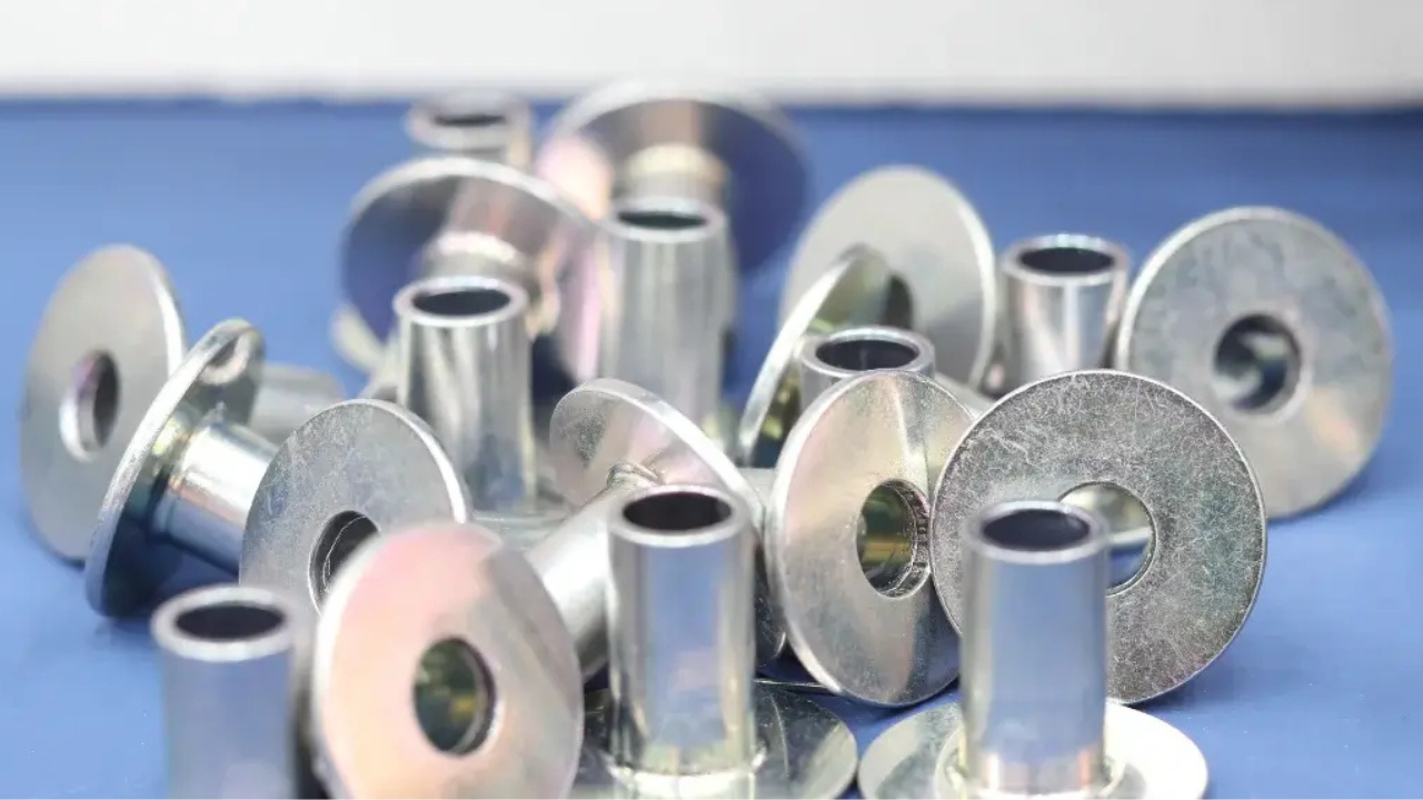 Zinc alloy die cast components after machining and surface finishing