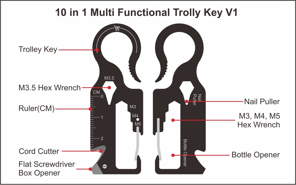 Trolly Key V1,Grace Metal,Trolly Key V1