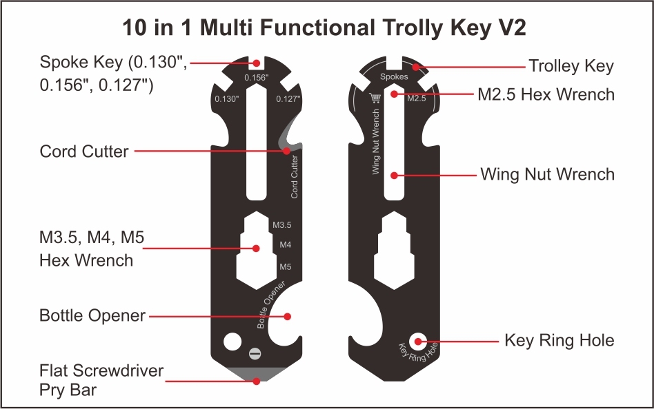 Trolly Key V2,Grace Metal,Trolly Key V2