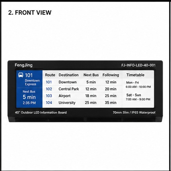40" Outdoor LED Information Board,FengJing (Shenzhen) Co., Ltd.,40" Outdoor LED Information Board