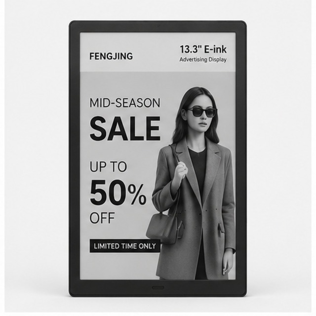 13.3" Indoor E-ink Advertising Display,FengJing (Shenzhen) Co., Ltd.,13.3" Indoor E-ink Advertising Display