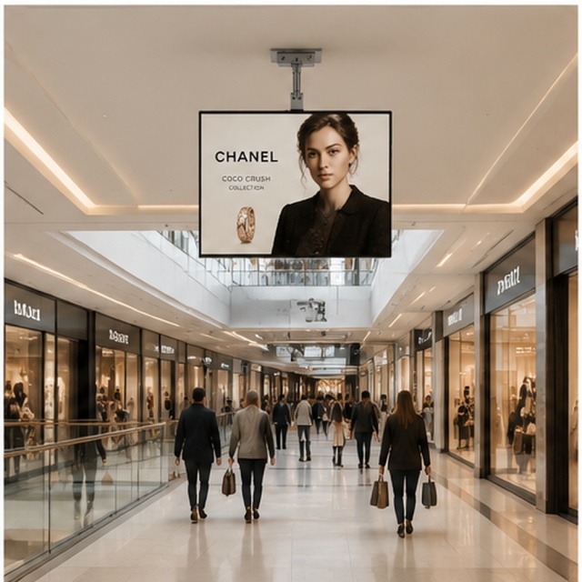 28" Indoor E-ink Ceiling-mounted Advertising Display,FengJing (Shenzhen) Co., Ltd.,28" Indoor E-ink Ceiling-mounted Advertising Display