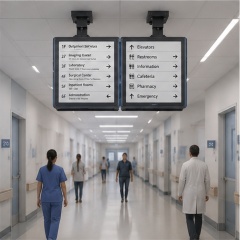 32" Indoor E-ink Dual-sided Ceiling-mounted Information Board,FengJing (Shenzhen) Co., Ltd.,32" Indoor E-ink Dual-sided Ceiling-mounted Information Board