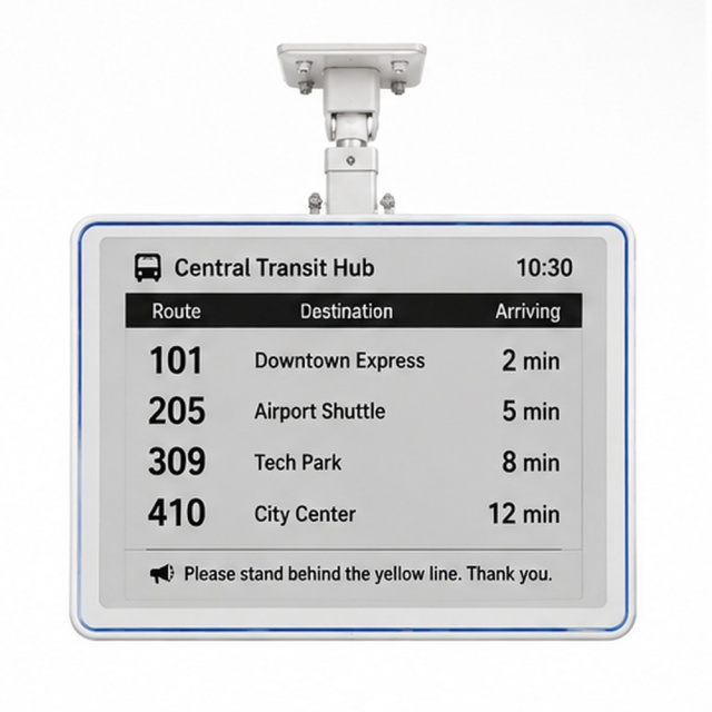 28" E-ink Ceiling-mounted Bus Information Screen,FengJing (Shenzhen) Co., Ltd.,28" E-ink Ceiling-mounted Bus Information Screen