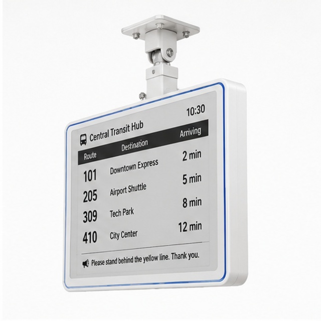 28" E-ink Ceiling-mounted Bus Information Screen,FengJing (Shenzhen) Co., Ltd.,28" E-ink Ceiling-mounted Bus Information Screen