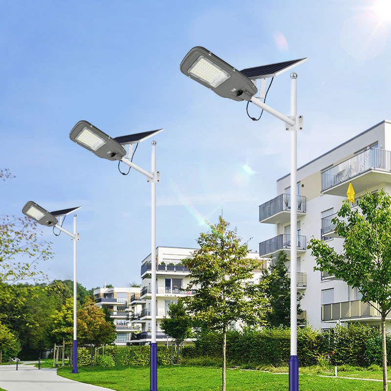 100W Split-Type Solar Street Light - Adjustable Angle Solar Panel & Remote Control,QIANJI,100W Split-Type Solar Street Light - Adjustable Angle Solar Panel & Remote Control