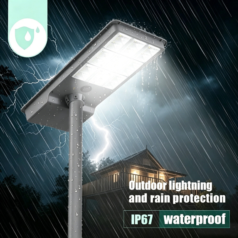 500-1000W Smart Integrated Solar Street Light - Radar Sensing for Long Battery Life,QIANJI,500-1000W Smart Integrated Solar Street Light - Radar Sensing for Long Battery Life