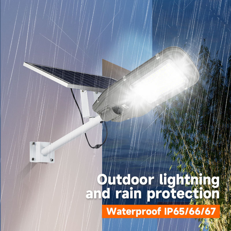 100W Split-Type Solar Street Light - Adjustable Angle Solar Panel & Remote Control,QIANJI,100W Split-Type Solar Street Light - Adjustable Angle Solar Panel & Remote Control