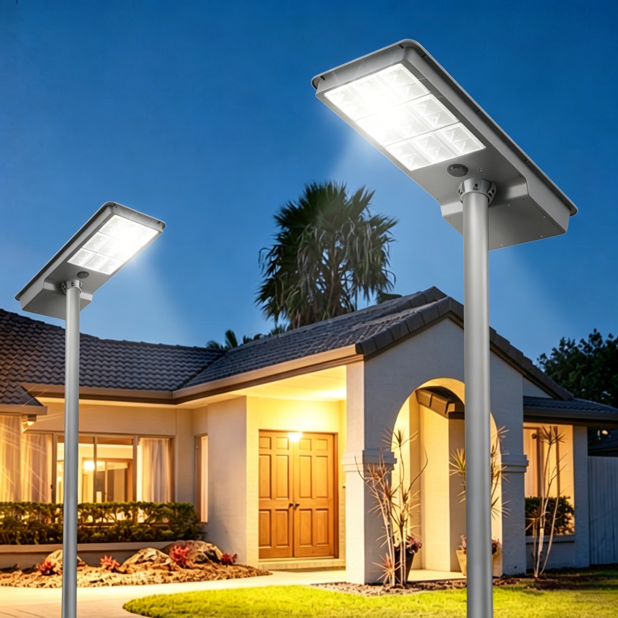 500-1000W Smart Integrated Solar Street Light - Radar Sensing for Long Battery Life,QIANJI,500-1000W Smart Integrated Solar Street Light - Radar Sensing for Long Battery Life