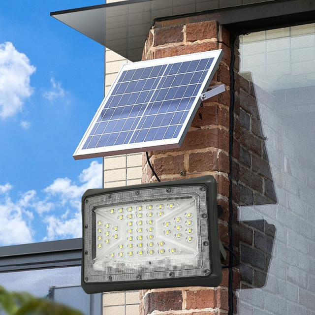 Radar-sensing outdoor waterproof LED solar floodlight,QIANJI,Radar-sensing outdoor waterproof LED solar floodlight-QIANJI