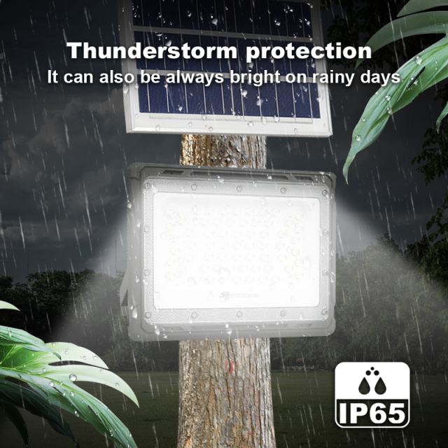 Radar-sensing outdoor waterproof LED solar floodlight,QIANJI,Radar-sensing outdoor waterproof LED solar floodlight-QIANJI