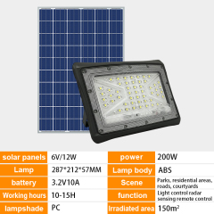 Radar-sensing outdoor waterproof LED solar floodlight,QIANJI,Radar-sensing outdoor waterproof LED solar floodlight-QIANJI