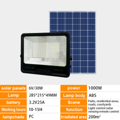 High-efficiency LED 100-1000W IP65 outdoor solar floodlight,QIANJI,High-efficiency LED 100-1000W IP65 outdoor solar floodlight-QIANJI