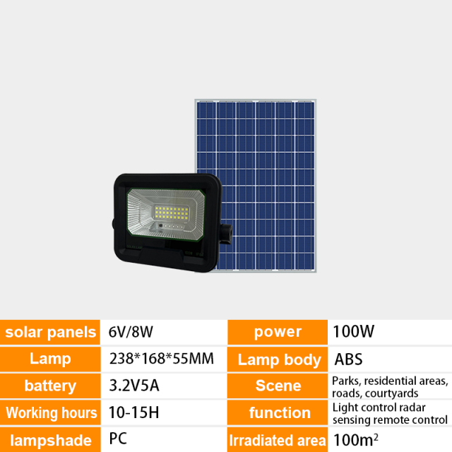 High-efficiency LED 100-1000W IP65 outdoor solar floodlight,QIANJI,High-efficiency LED 100-1000W IP65 outdoor solar floodlight-QIANJI