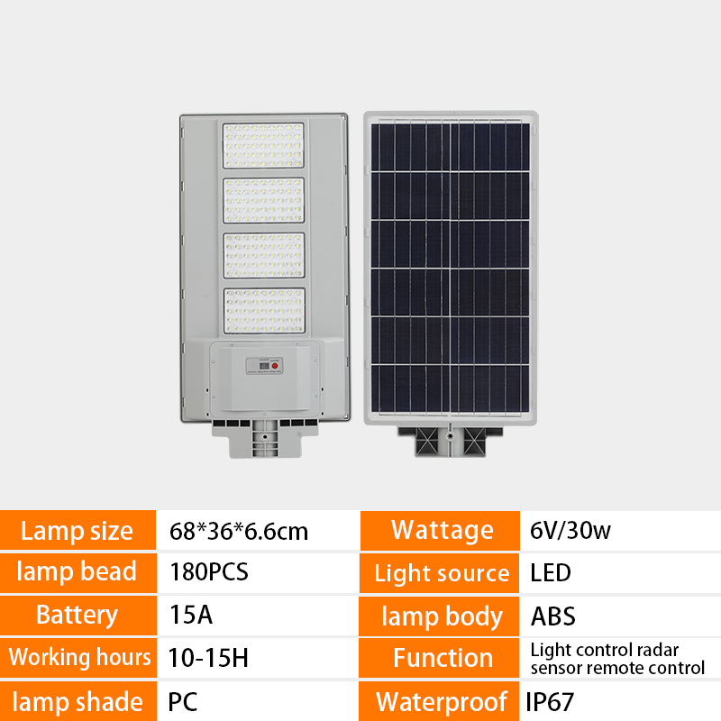 Integrated high-power outdoor motion sensor street light,QIANJI,Integrated high-power outdoor motion sensor street light-QIANJI
