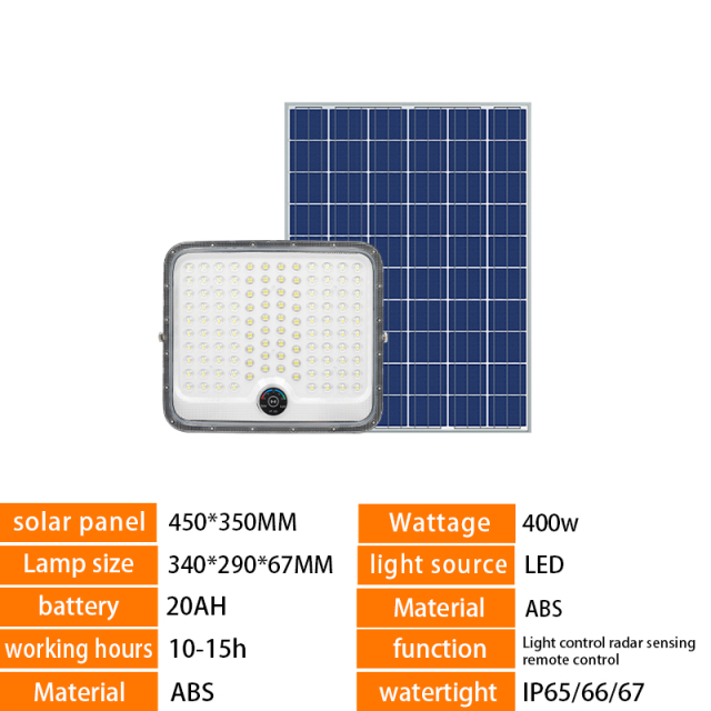 High-quality waterproof 100-500W outdoor solar floodlight,QIANJI,High-quality waterproof 100-500W outdoor solar floodlight