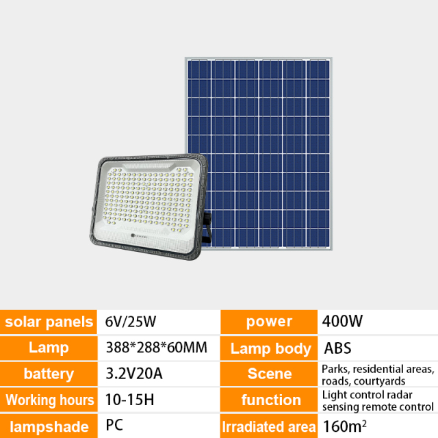 Super Bright IP65 100W-1000W LED Solar Floodlight,QIANJI,Super Bright IP65 100W-1000W LED Solar Floodlight