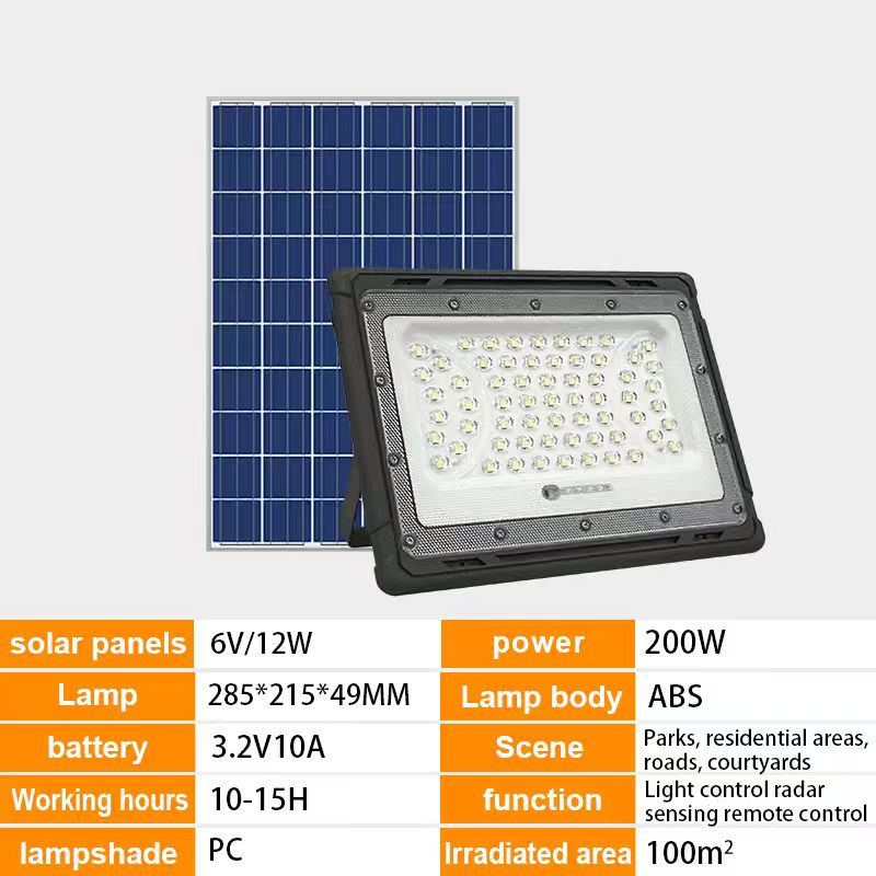 Outdoor waterproof radar-sensing solar floodlight,QIANJI,Outdoor waterproof radar-sensing solar floodlight-QIANJI