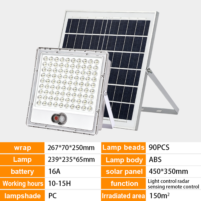 High-efficiency LED 100-600W IP65 solar floodlight,QIANJI,High-efficiency LED 100-600W IP65 solar floodlight