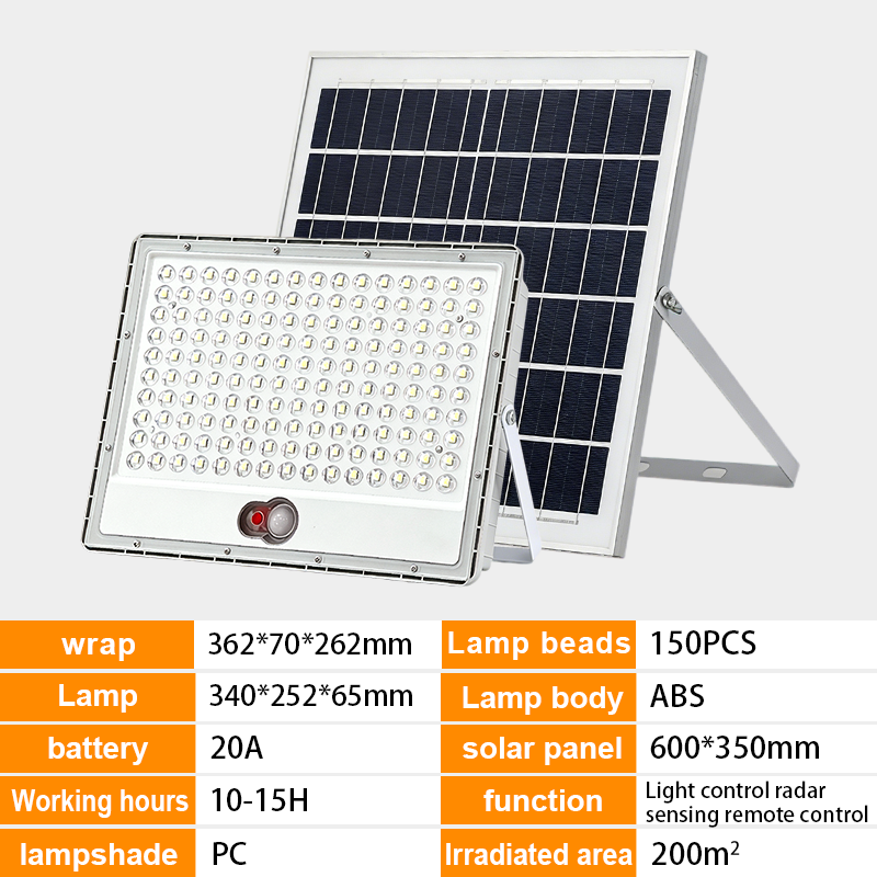 High-efficiency LED 100-600W IP65 solar floodlight,QIANJI,High-efficiency LED 100-600W IP65 solar floodlight