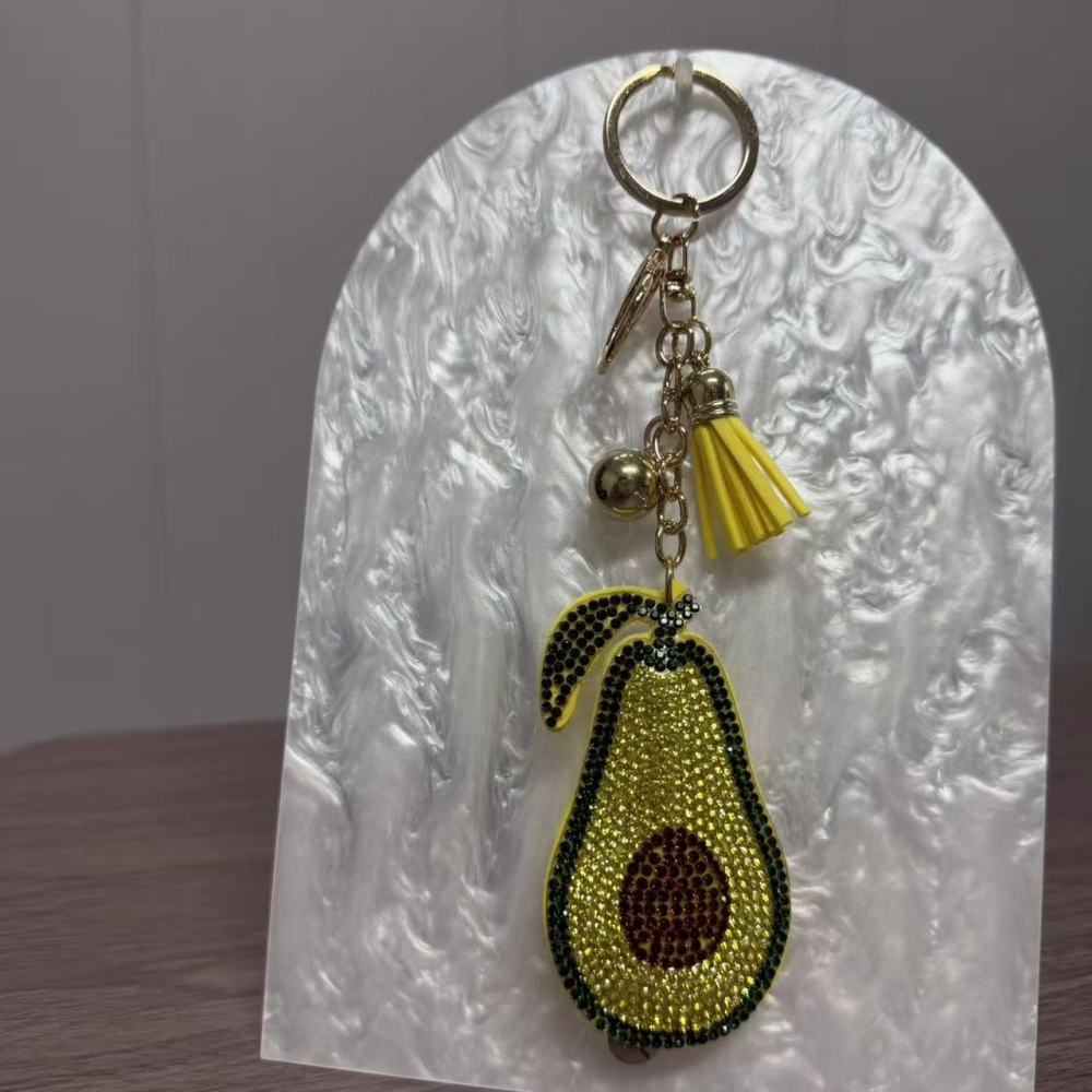 Peach keychain